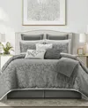 Stratford Park Johnella Paisley 14-pc. Comforter Set, California King In Gray