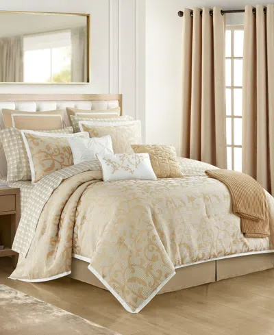Stratford Park Johnella Scroll 16-pc. Comforter Set, Queen In Brown