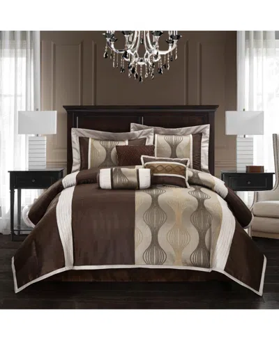 Stratford Park Kath 7-piece Comforter Set, Queen In Brown