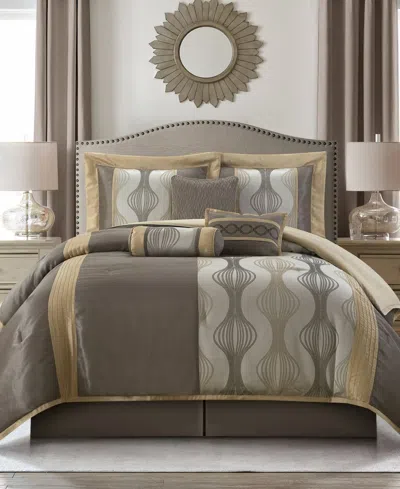 Stratford Park Kath 7-piece Comforter Set, Queen In Gold