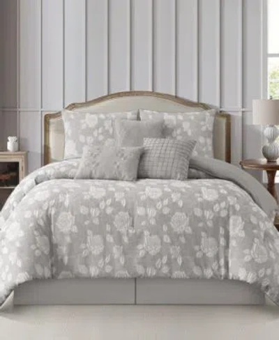 Stratford Park Leana Floral 7 Piece Comforter Sets In Gold