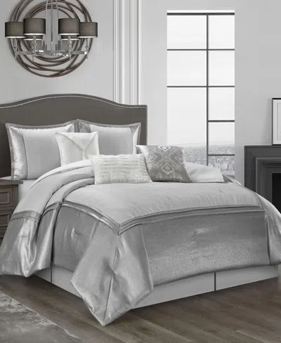 Stratford Park Lucille Solid Color 7-pc. Comforter Set, King In Multi