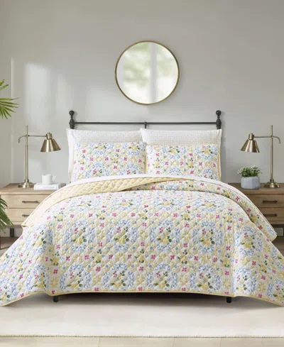 Stratford Park Maggie Floral 7-piece Quilt Set, Queen In Yellow