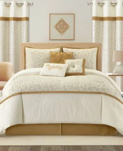 Stratford Park Marisella Leaves Comforter Sets In Gold
