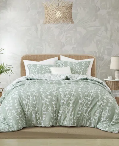 Stratford Park Millie Leaves 3-pc. Comforter Set, King In Green