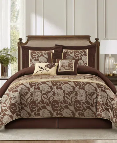 Stratford Park Mollybee 7-piece Comforter Set, California King In Brown