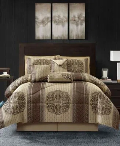 Stratford Park Myhand Medallion Comforter Sets In Brown