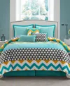 Stratford Park Closeout!  Naina Reversible 7-pc. Comforter Set, King In Blue