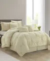 Stratford Park Nargiz Pintuck 7-pc. Comforter Set, California King In Beige