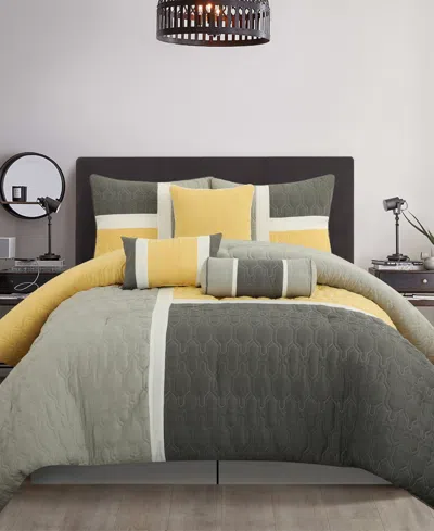 Stratford Park Natalia Colorblock 7-pc. Comforter Set, King In Multi