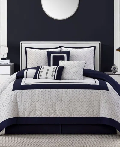 Stratford Park Navina Geometric 7-pc. Comforter Set, King In Multi