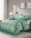 Stratford Park Neriah Medallion Comforter Sets In Sage