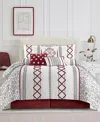 Stratford Park Anthony 7-pc. Comforter Set, King In White Red