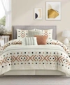 Stratford Park Olga Geometric Comforter Sets In Taupe