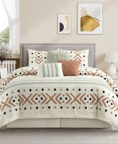 Stratford Park Olga Geometric Comforter Sets In Taupe