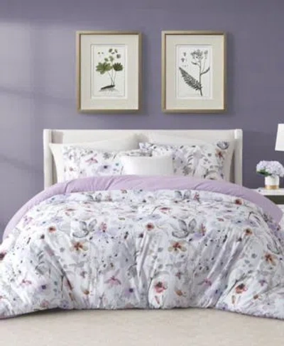 Stratford Park Pantoja Floral 3 Pc. Comforter Sets In Purple