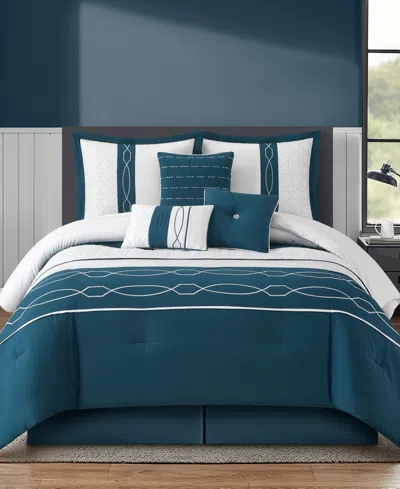 Stratford Park Penley 7-pc. Comforter Set, Queen In Green