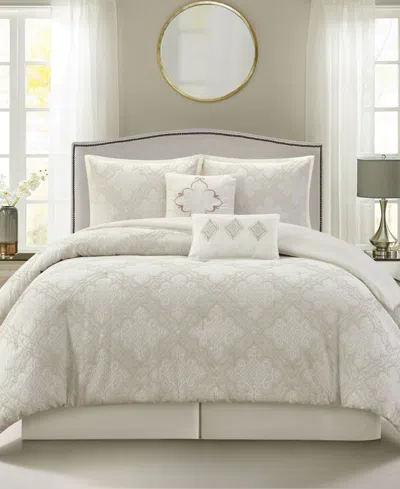 Stratford Park Prissa Medallion 6-pc. Comforter Set, California King In White