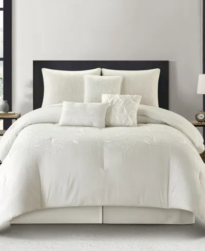 Stratford Park Safina Floral 7-pc. Comforter Set, King In Sand