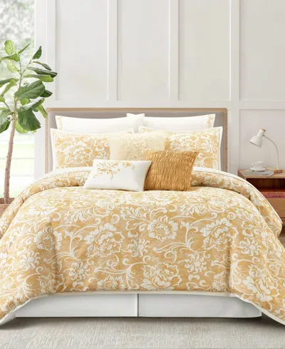 Stratford Park Sendy Floral 11-pc. Comforter Set, King In Yellow