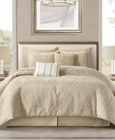 STRATFORD PARK SHERIDAN DAMASK 10-PC. COMFORTER SET, CALIFORNIA KING