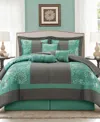 Stratford Park Sibyl Jacquard 7-pc. Comforter Set, King In Blue