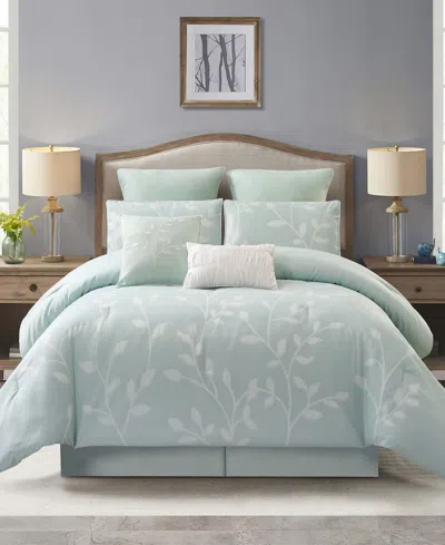 Stratford Park Siona Floral 8-pc. Comforter Set, California King In Sage