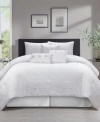 Stratford Park Slavia Leaves Comforter Sets In White