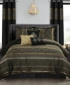 Stratford Park Tefia Geometric Comforter Sets In Black Gold