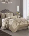 Stratford Park Therese Damask 7-pc. Comforter Set, California King In Beige