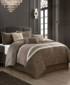 Stratford Park Trinity Geometric Comforter Sets In Taupe