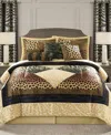 Stratford Park Tucson Animal Print 9-pc. Comforter Set, King In Brown