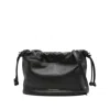 Strathberry Charlotte Drawstring Soft Nappa Black Bags In Black