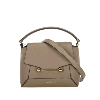 Strathberry Bags Brown In Gray