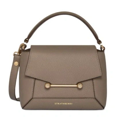 Strathberry Bar Closure Shoulder Bag In Brown