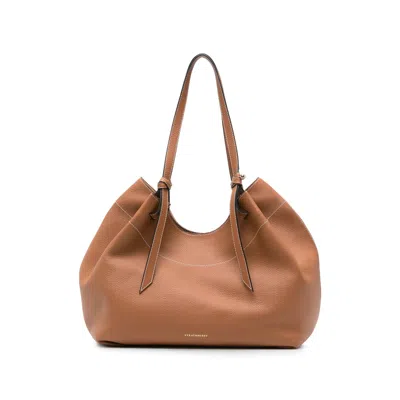 Strathberry Barra Tote Bag In Brown