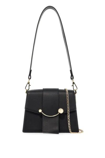 Strathberry Box Crescent Bag In Black