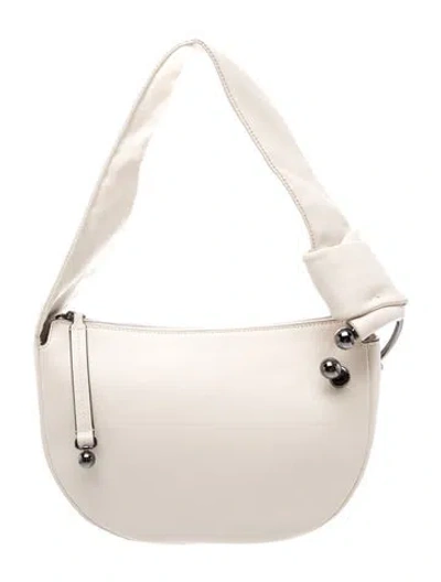 Pre-owned Strathberry Calfskin Halo Mini In Neutral
