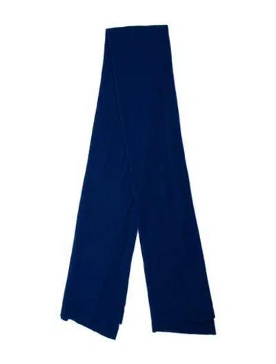 Pre-owned Strathberry Cashmere Scarf In Blue