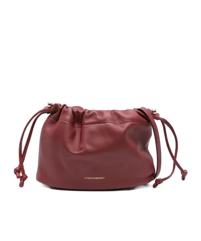 STRATHBERRY CHARLOTTE DRAWSTRING CALF-LEATHER CROSS BODY BAG