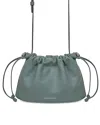 Strathberry Charlotte Drawstring Soft Nappa Crossbody In Blue