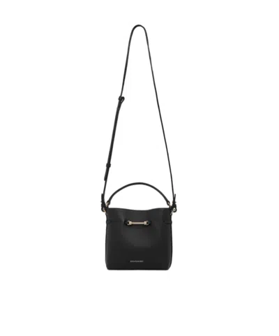 Strathberry Corda Bucket Mini In Brown