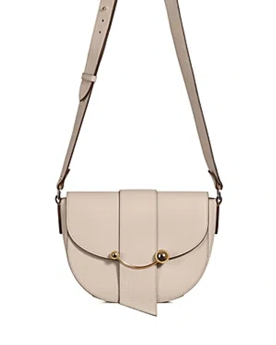 Strathberry Women's Crescent Leather Satchel In Oat