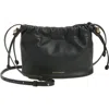 Strathberry Drawstring Leather Crossbody Bag In Black