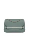 Strathberry East/west Soft Mini Leather Convertible Crossbody In Blue