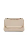 Strathberry East/west Soft Mini Leather Convertible Crossbody In Oat