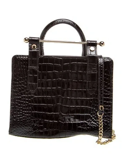 Pre-owned Strathberry Embossed Leather In Black