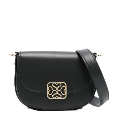 Strathberry Flip Shoulder Bag In Black