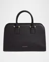 Strathberry Georgia Midi Fine Grain Leather Tote Bag In Black