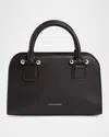 Strathberry Georgia Mini Fine Grain Leather Tote Bag In Black